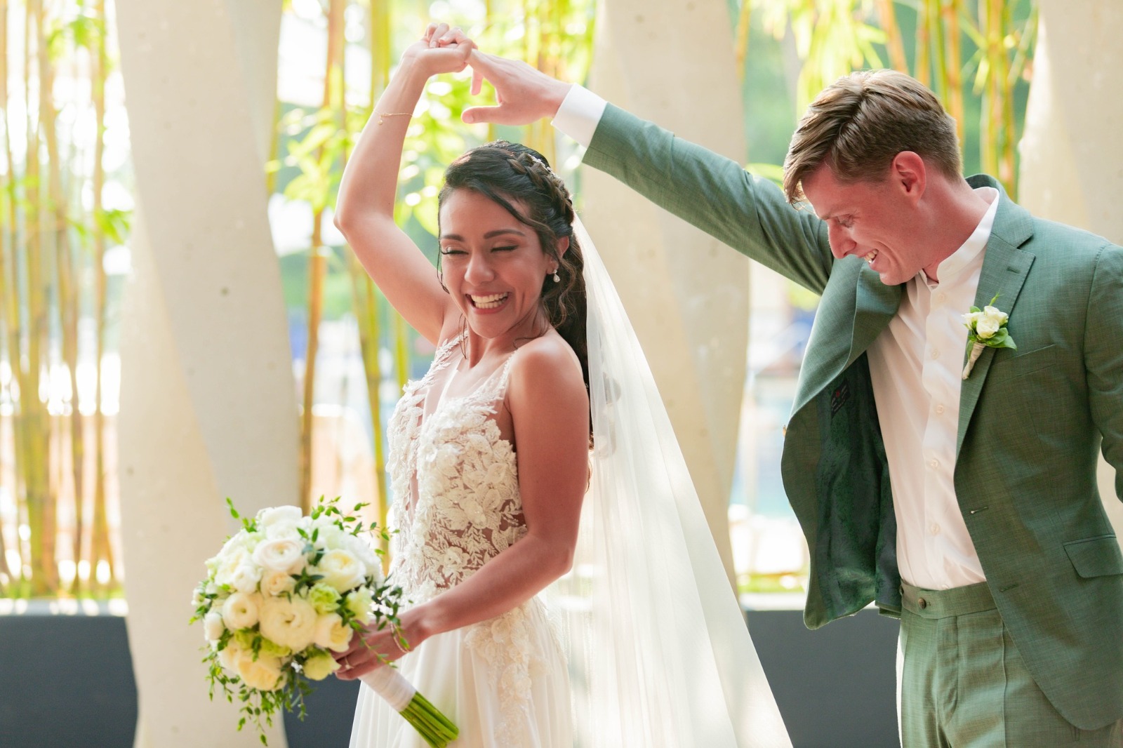 Recepción elegante para boda