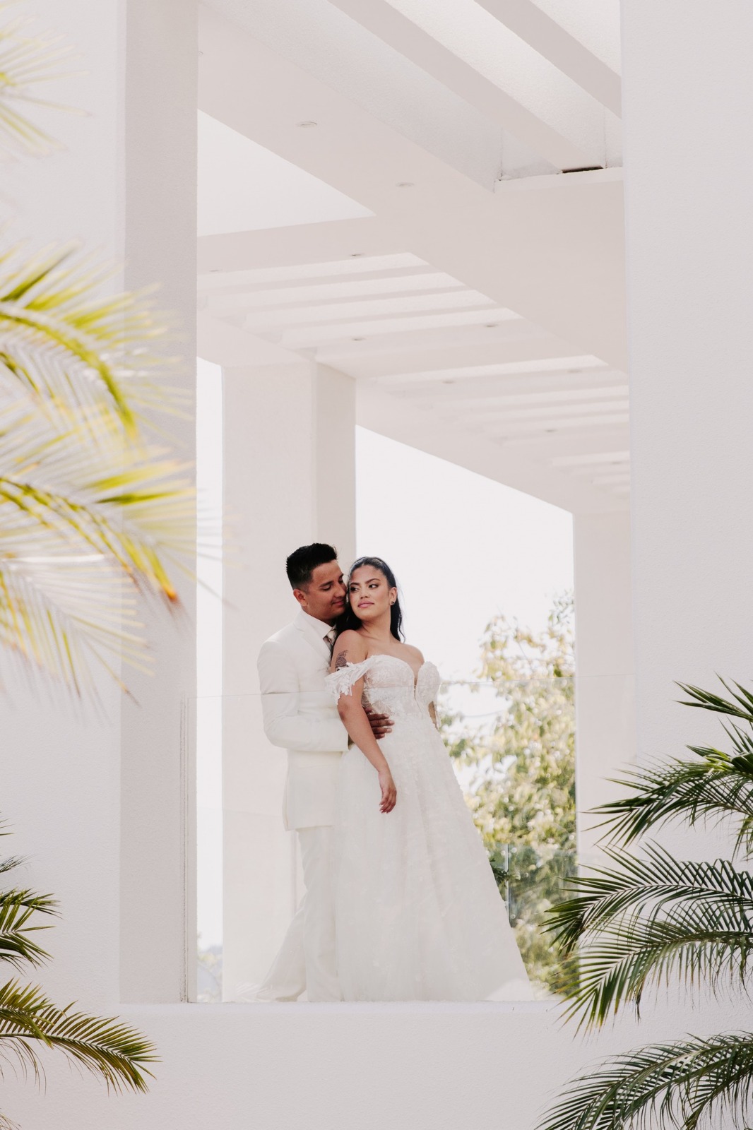 Novia en boda destino